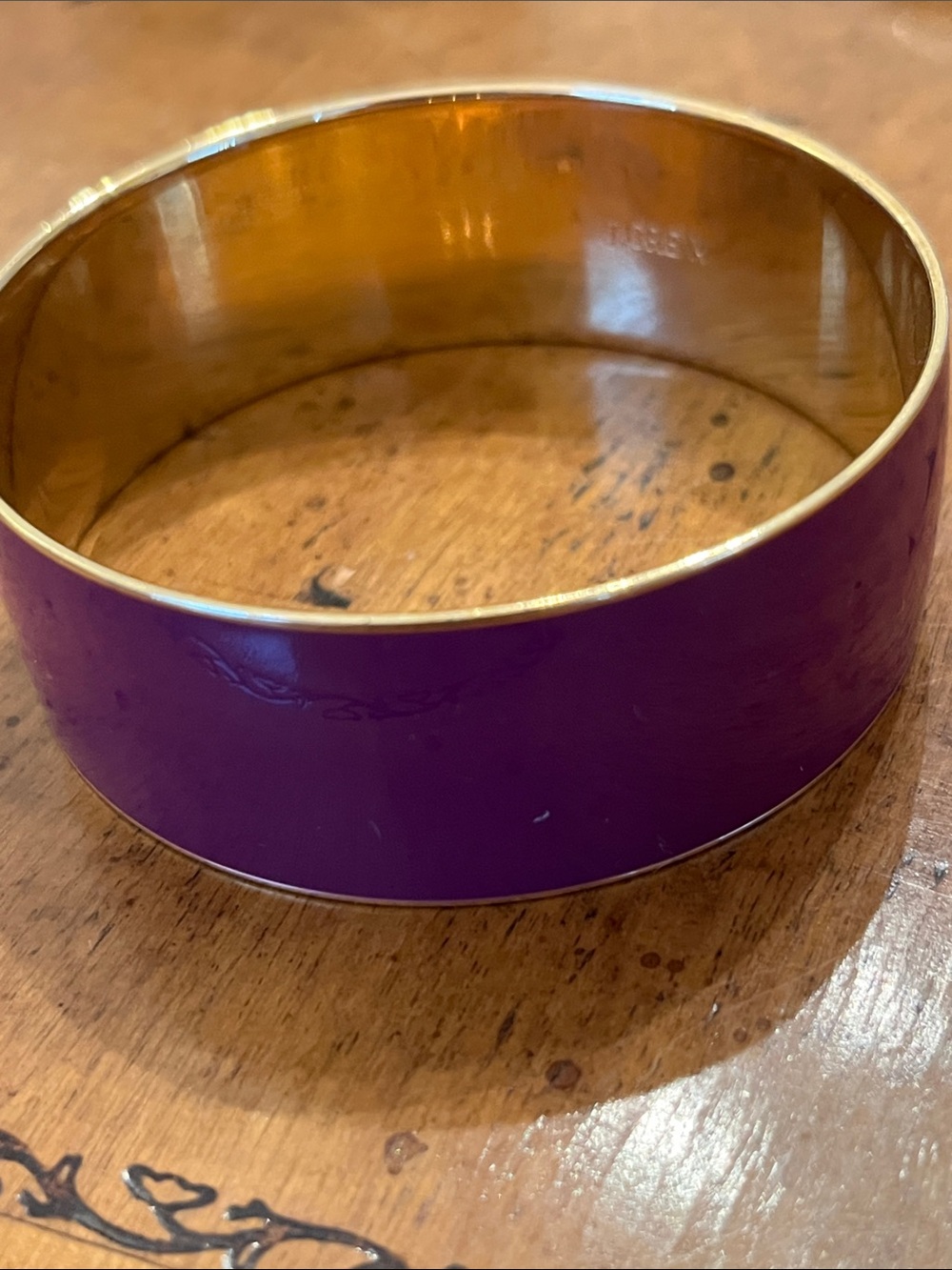 J.Crew Purple and Gold Chunky Bangle